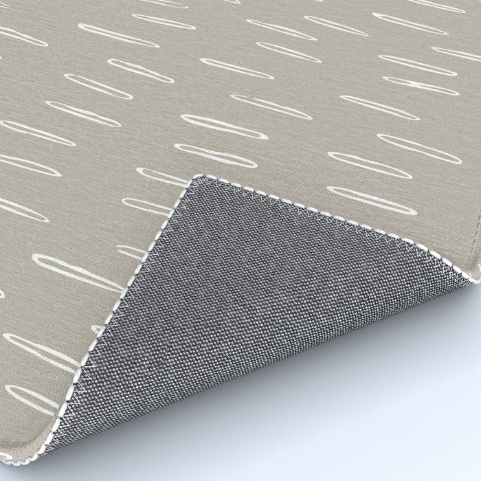 Boho Prints, Raindrops, Beige, Minimalism, Abstract Art Rug Gallery Image 4