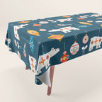 Christmas Retro decorations no2 Tablecloth Gallery Image 1