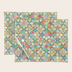 Gilded Moroccan Mosaic Tiles Placemat Gallery Image 1