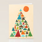 The house at the pine forest Stationery Card Gallery Image 2