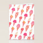 Ice Cream Cones - Pink & Peach Palette Stationery Card Gallery Image 2