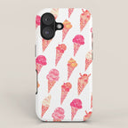 Ice Cream Cones - Pink & Peach Palette iPhone Case Gallery Image 1
