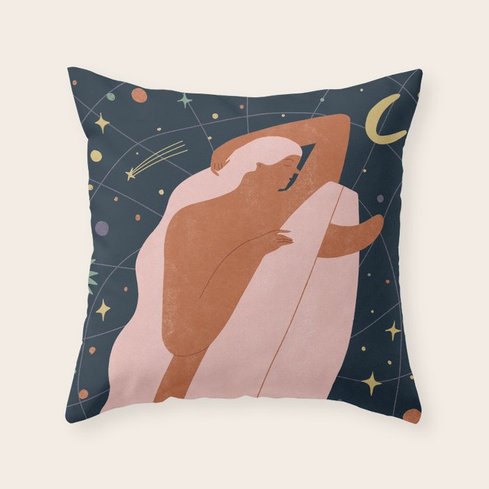 The Universe in my hand Throw Pillow Gallery Image 6