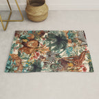 Floral and Animals Pattern IV Rug Gallery Image 1