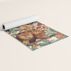 Floral and Animals Pattern IV Yoga Mat Gallery Image 2
