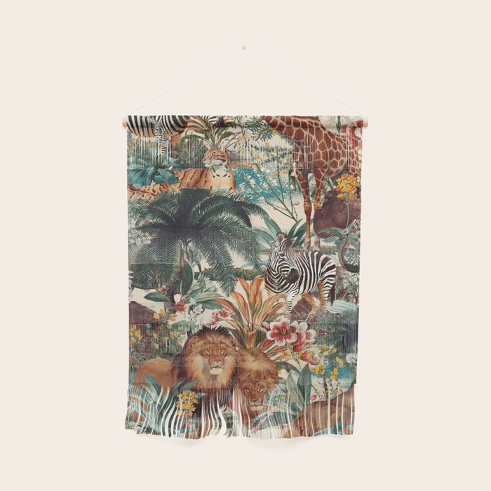 Floral and Animals Pattern IV Wall Hanging Gallery Image 1