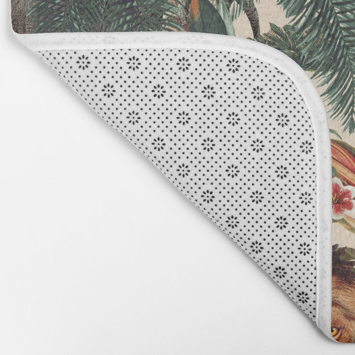 Floral and Animals Pattern IV Bath Mat Gallery Image 2