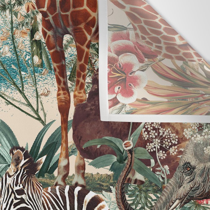 Floral and Animals Pattern IV Wall Tapestry Gallery Image 3