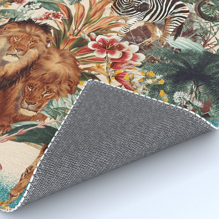 Floral and Animals Pattern IV Rug Gallery Image 4