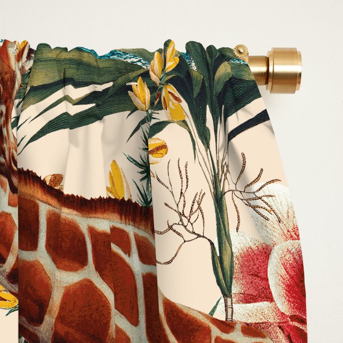 Floral and Animals Pattern IV Window Curtain Gallery Image 2