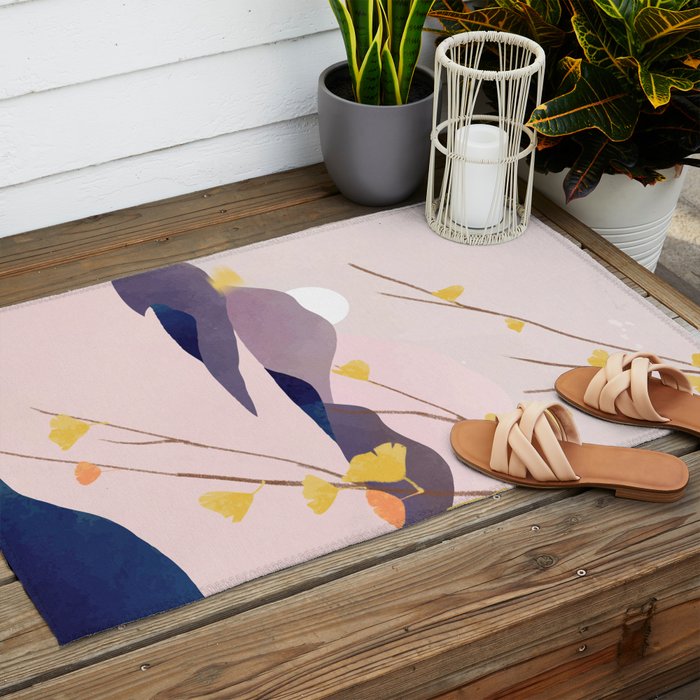 Midnight Bloom 02 Outdoor Rug Gallery Image 2