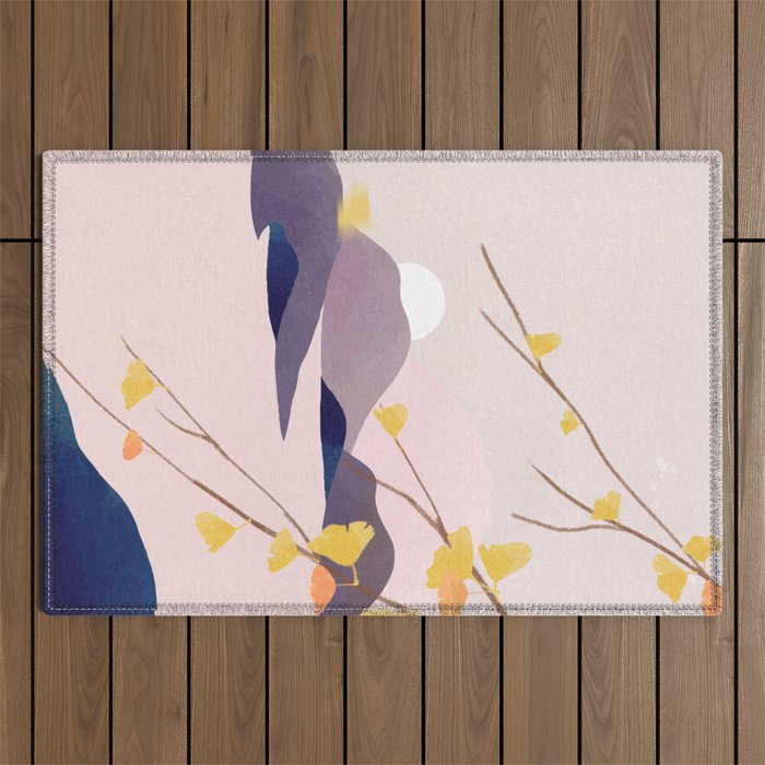 Midnight Bloom 02 Outdoor Rug Gallery Image 1
