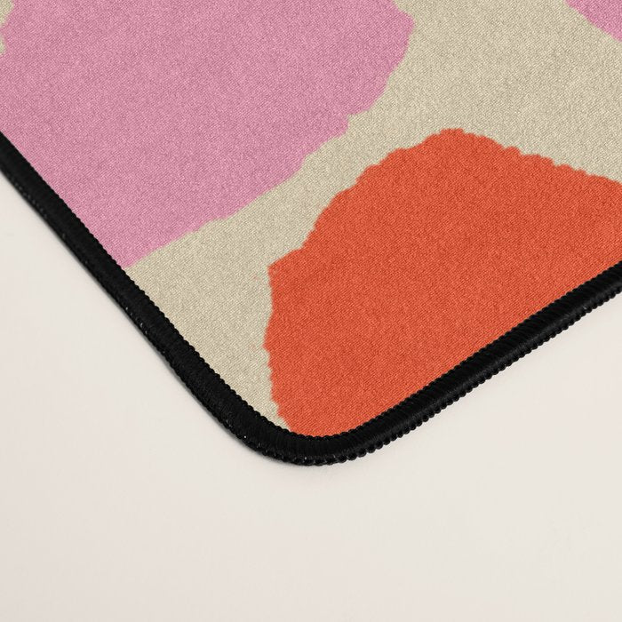 Ink Dot Colourful Mosaic Pattern in Rainbow Pop Colours Desk Mat Gallery Image 4