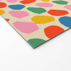 Ink Dot Colourful Mosaic Pattern in Rainbow Pop Colours Welcome Mat Gallery Image 2