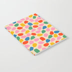 Ink Dot Colourful Mosaic Pattern in Rainbow Pop Colours Notebook Gallery Image 2