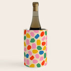Ink Dot Colourful Mosaic Pattern in Rainbow Pop Colours Wine Chiller Gallery Image 2