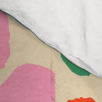 Ink Dot Colourful Mosaic Pattern in Rainbow Pop Colours Comforter Gallery Image 4