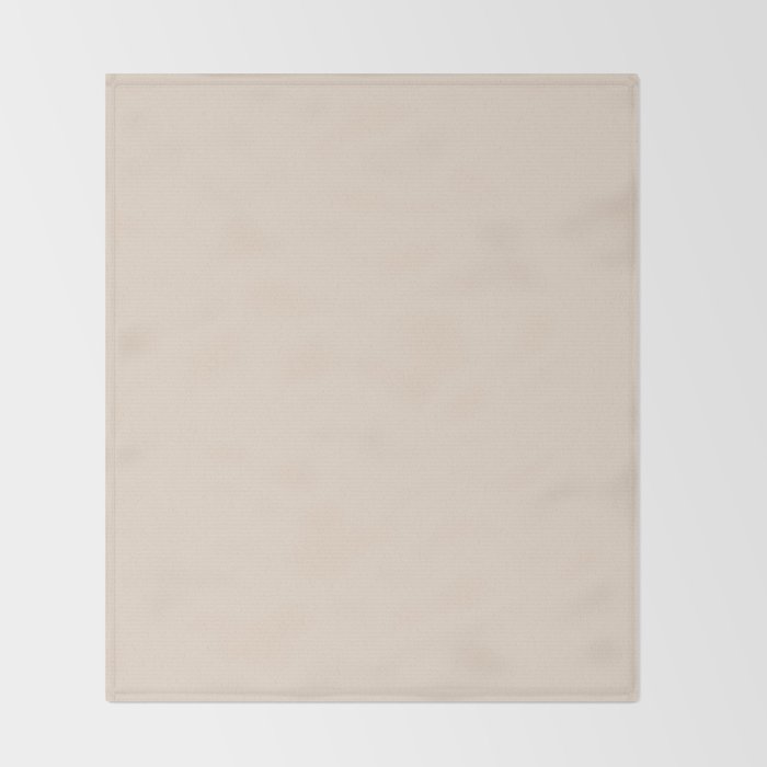 Boca Solid Shades - Almond Throw Blanket Gallery Image 2