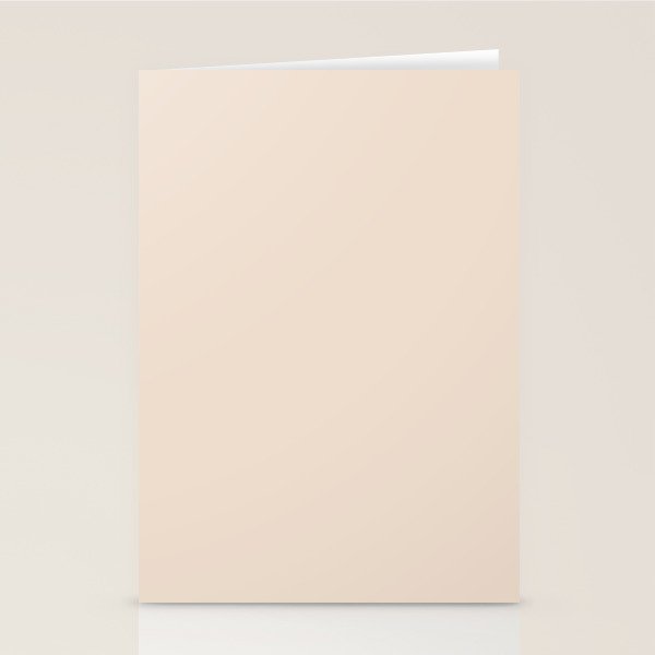 Boca Solid Shades - Almond Stationery Card Gallery Image 2