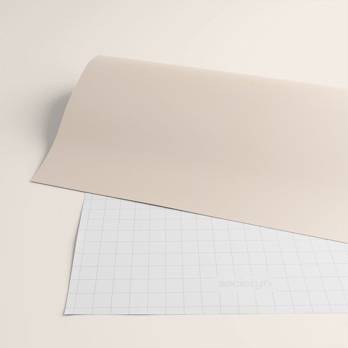 Boca Solid Shades - Almond Wrapping Paper Gallery Image 2