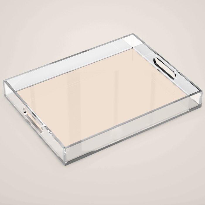 Boca Solid Shades - Almond Acrylic Tray Gallery Image 1