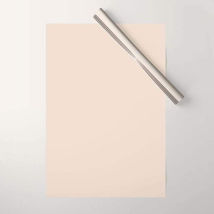 Boca Solid Shades - Almond Wrapping Paper Gallery Image 1