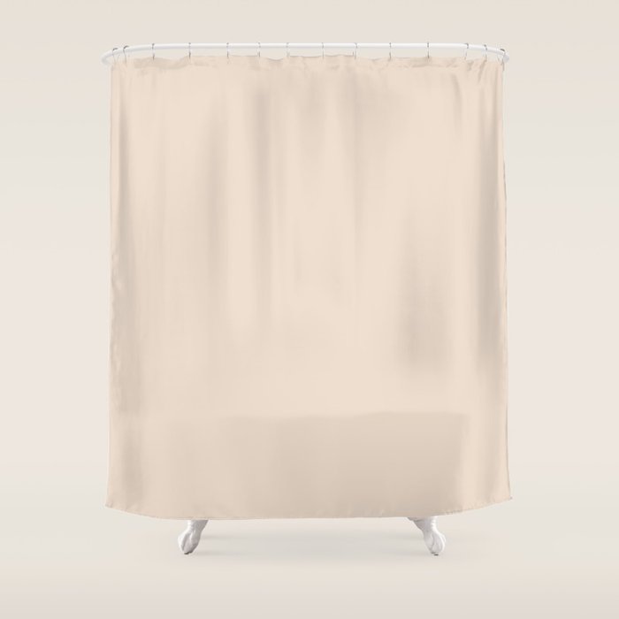 Boca Solid Shades - Almond Shower Curtain Gallery Image 1