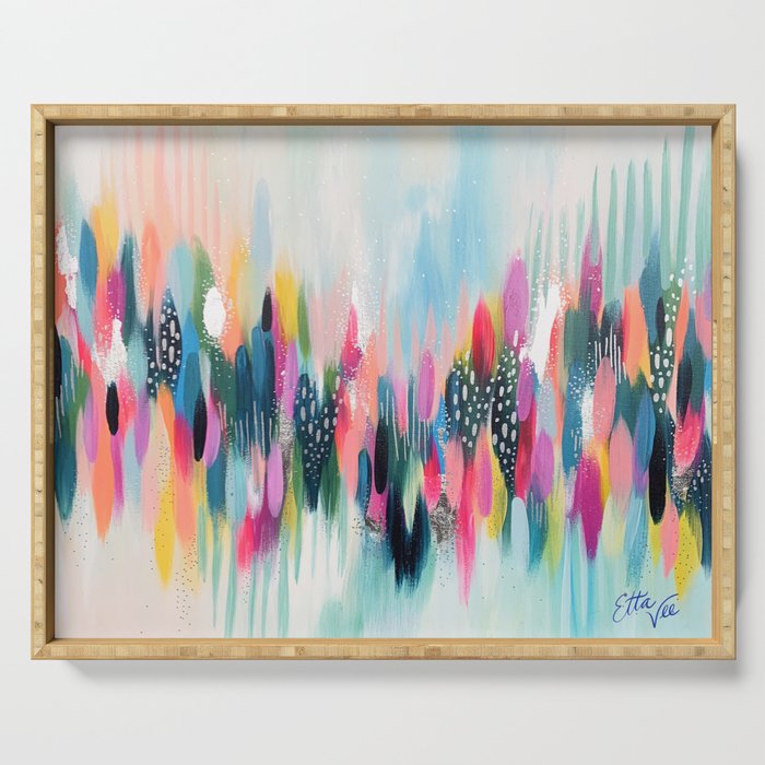 EttaVee Brushstroke No.109 Serving Tray Gallery Image 1