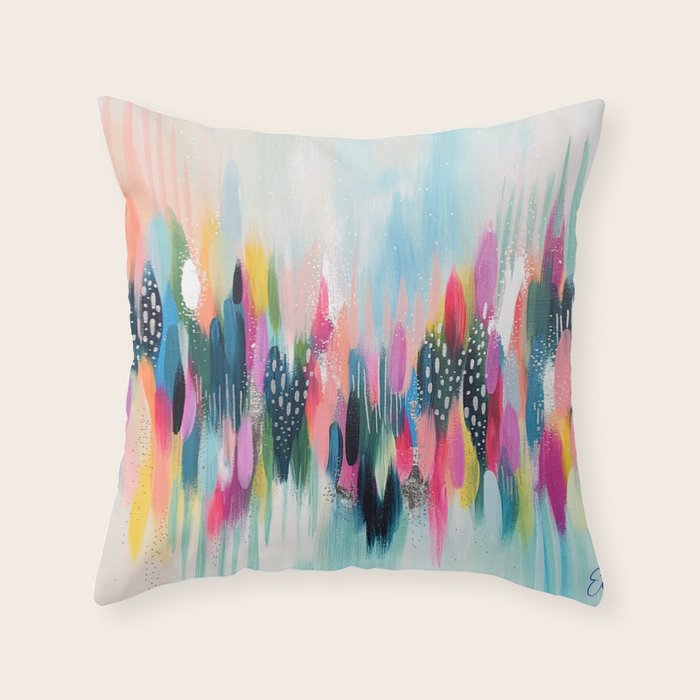 EttaVee Brushstroke No.109 Throw Pillow Gallery Image 6