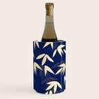 Vintage Japanese Paper Design Floral Pattern In Midnight Blue Wine Chiller Gallery Image 2