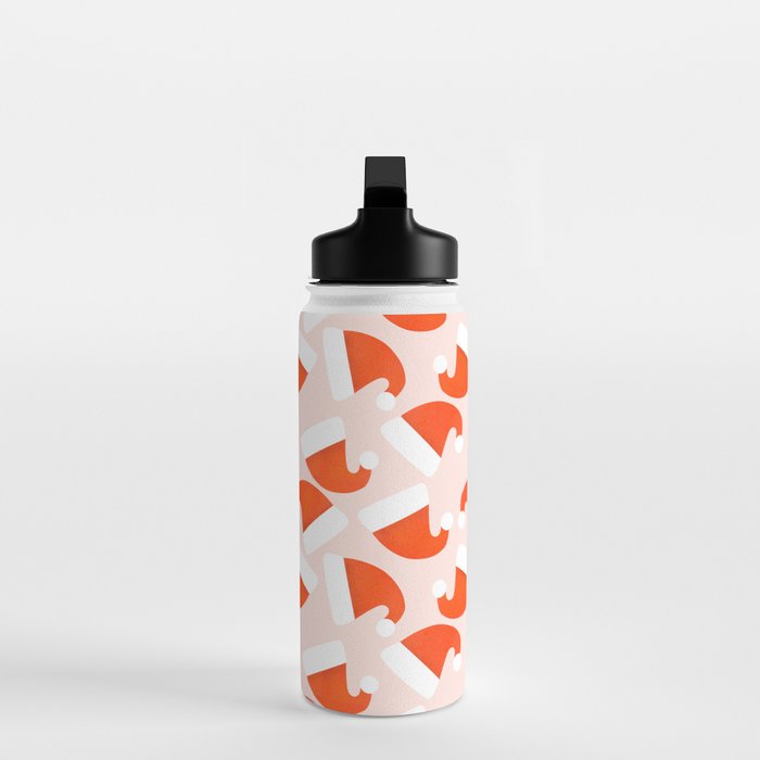 Santa Hat pattern Water Bottle Gallery Image 3