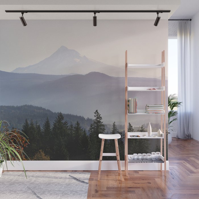 Mount Hood over the Columbia River Gorge Wall Mural Gallery Image 1