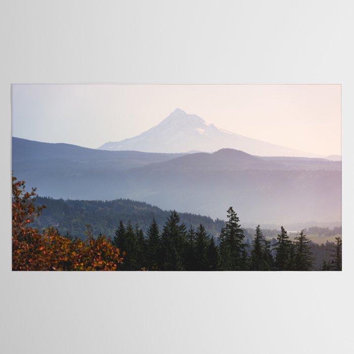 Mount Hood over the Columbia River Gorge Tablecloth Gallery Image 2