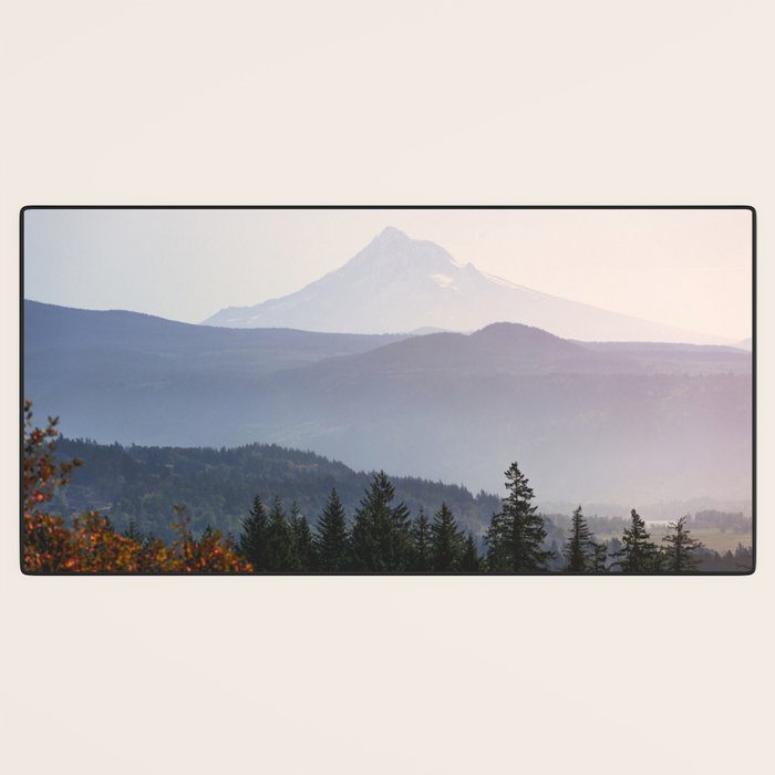 Mount Hood over the Columbia River Gorge Desk Mat Gallery Image 3