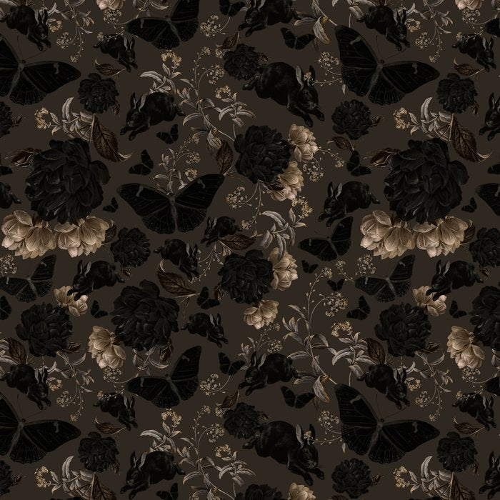 Maximalist Dark Moody Gothic Girl Flowers And Moths Coffee Mug Gallery Image 2