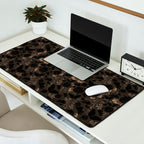 Maximalist Dark Moody Gothic Girl Flowers And Moths Desk Mat Gallery Image 2