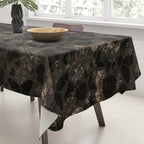 Maximalist Dark Moody Gothic Girl Flowers And Moths Tablecloth Gallery Image 3