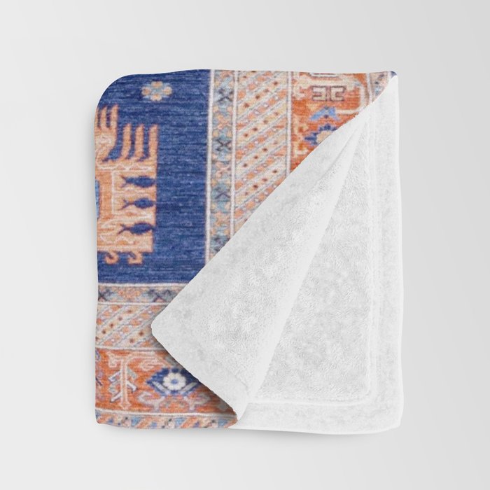 Navy Angel Jewels Kazak Rug Throw Blanket Gallery Image 3
