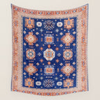Navy Angel Jewels Kazak Rug Wall Tapestry Gallery Image 4