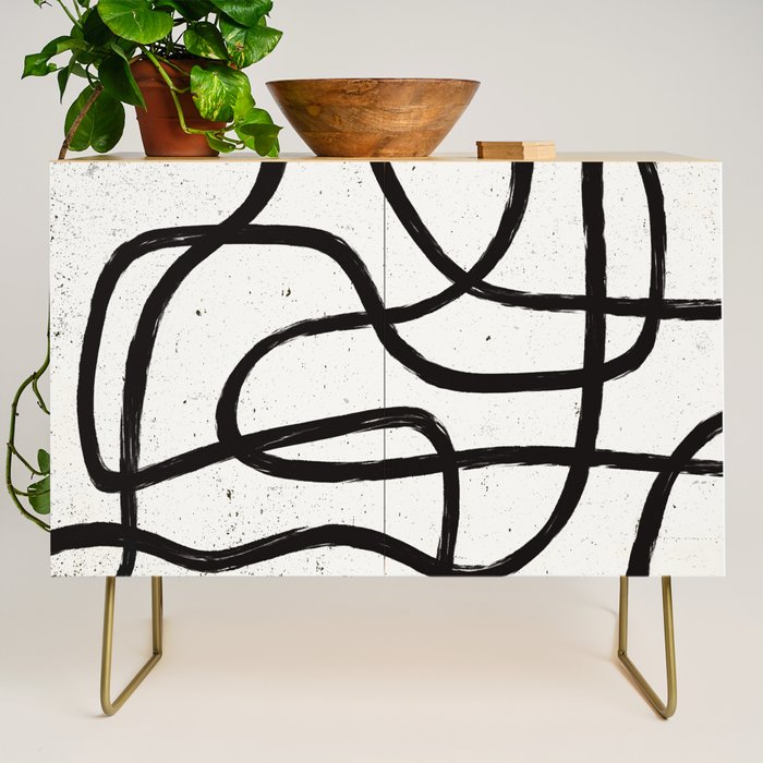 Japandi Minimal Marker Shapes Credenza Gallery Image 1