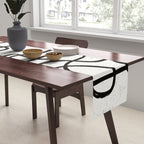 Japandi Minimal Marker Shapes Table Runner Gallery Image 2