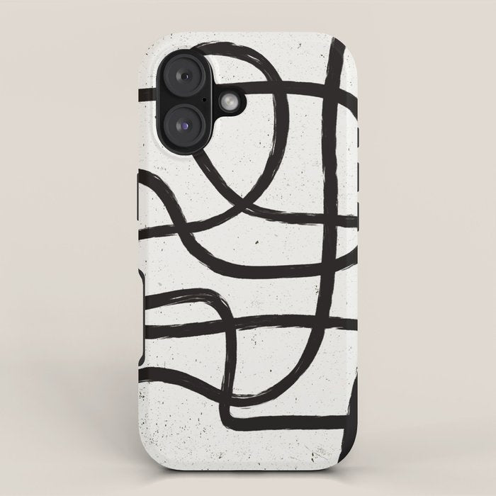 Japandi Minimal Marker Shapes iPhone Case Gallery Image 1
