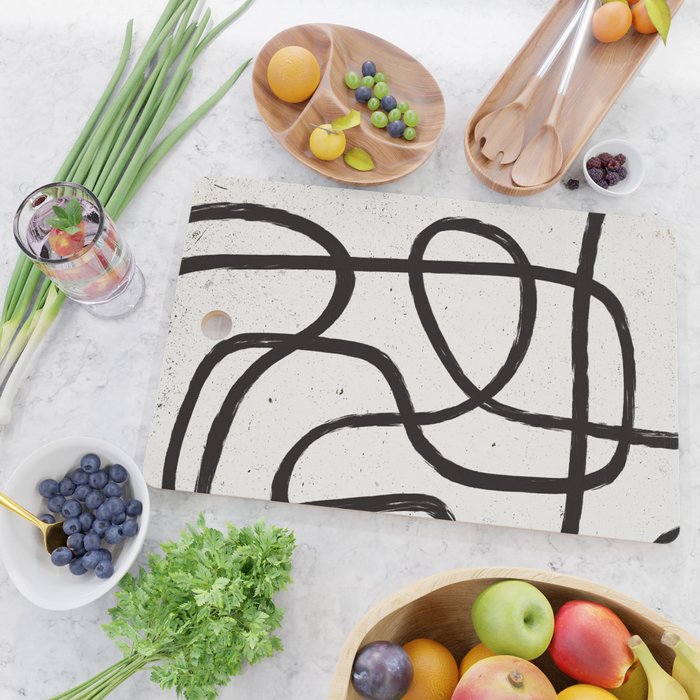 Japandi Minimal Marker Shapes Cutting Board Gallery Image 2