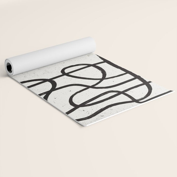 Japandi Minimal Marker Shapes Yoga Mat Gallery Image 2