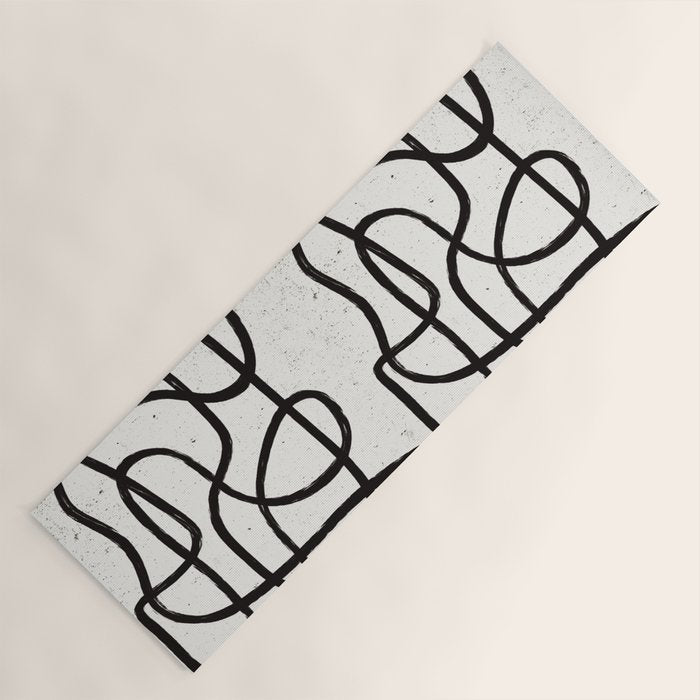 Japandi Minimal Marker Shapes Yoga Mat Gallery Image 1