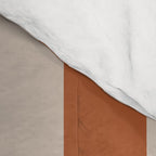 Vertical Stripes in Clay and Putty Comforter Gallery Image 4