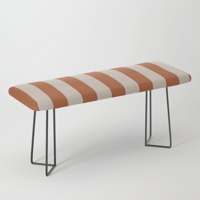 Vertical Stripes in Clay and Putty Bench Gallery Image 1