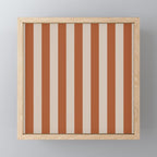 Vertical Stripes in Clay and Putty Mini Art Print Gallery Image 1