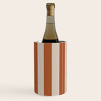 Vertical Stripes in Clay and Putty Wine Chiller Gallery Image 2