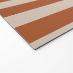 Vertical Stripes in Clay and Putty Welcome Mat Gallery Image 2